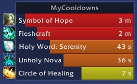 wow addon HealBot Plugin MyCooldowns