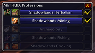 MiniHUD Profession