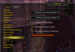 wow addon MountRandomizer