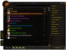 wow addon Sorted. (Dragonflight ready)