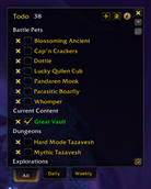 wow addon Todo